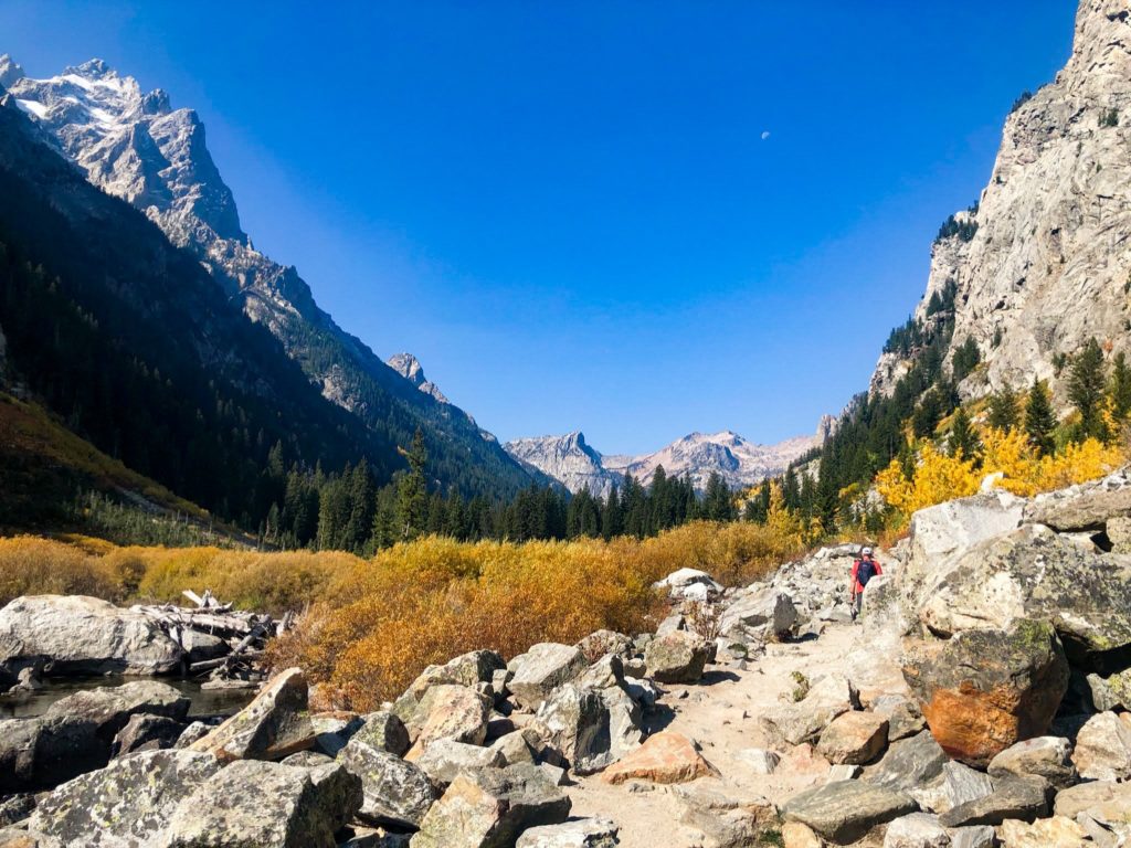 Cascade Canyon trail in Grand Teton National Park